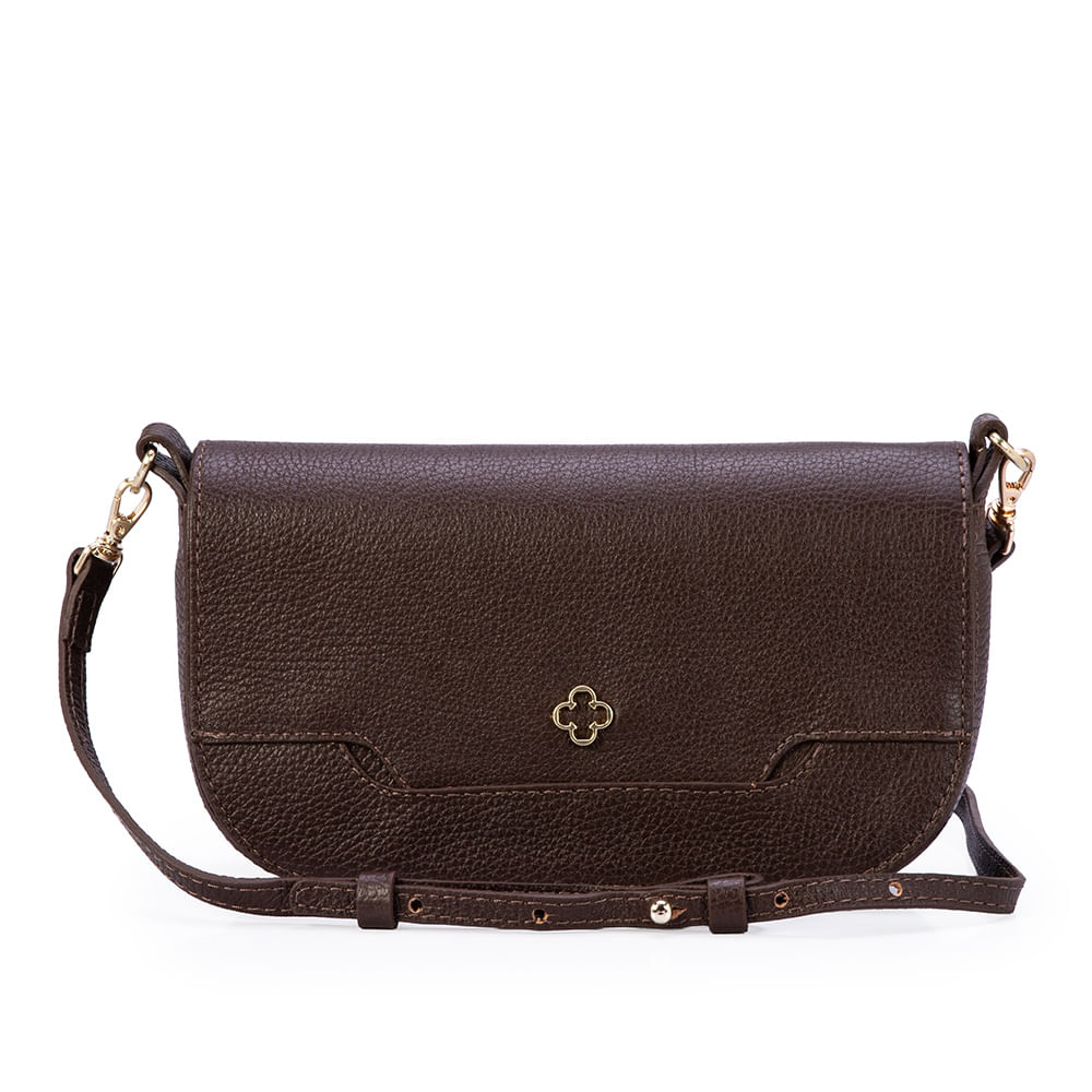 Bolsa Tiracolo Couro Marrom