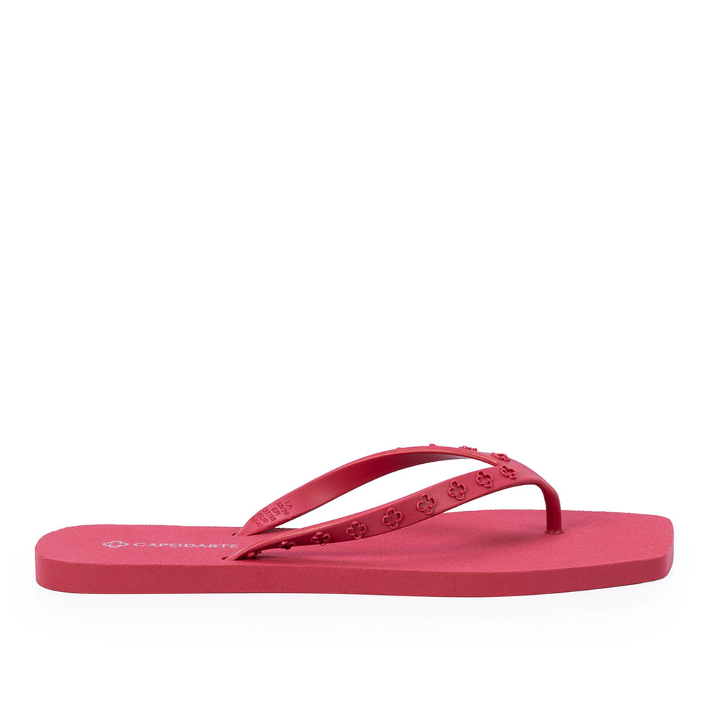 Chinelo de Dedo Bico Quadrado Tiras Monograma Magnólia