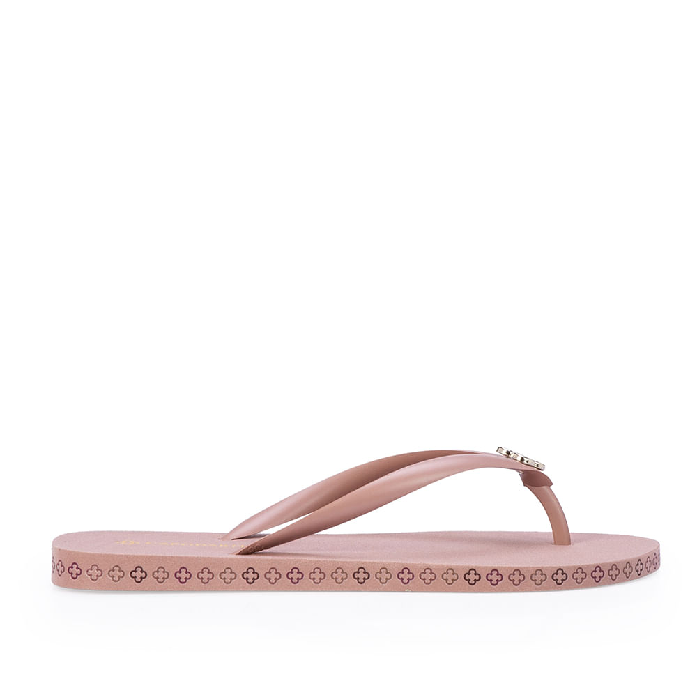 Chinelo De Dedo Sola De Trevos Rose