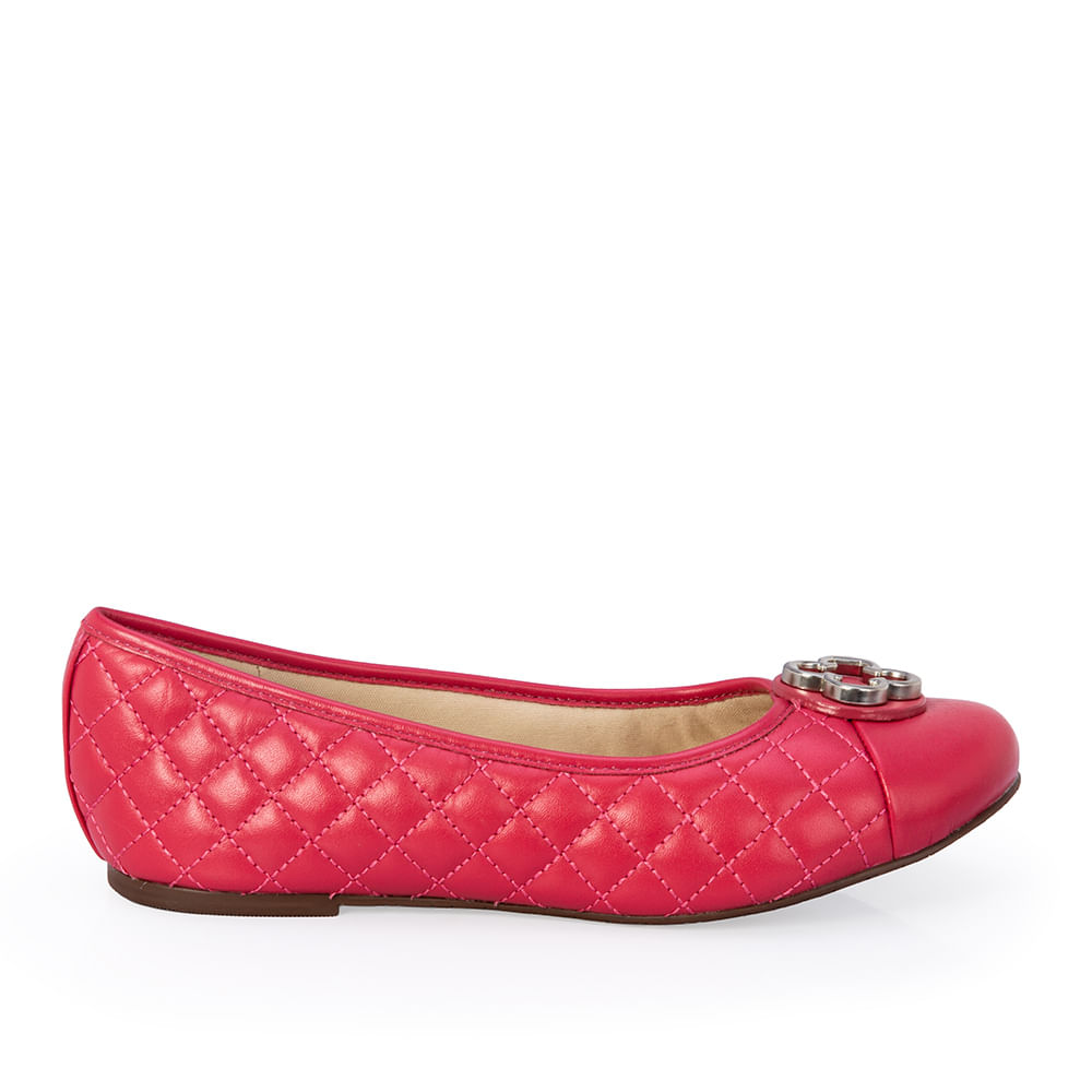Sapatilha Infantil Couro Rosa Magnólia Catherine