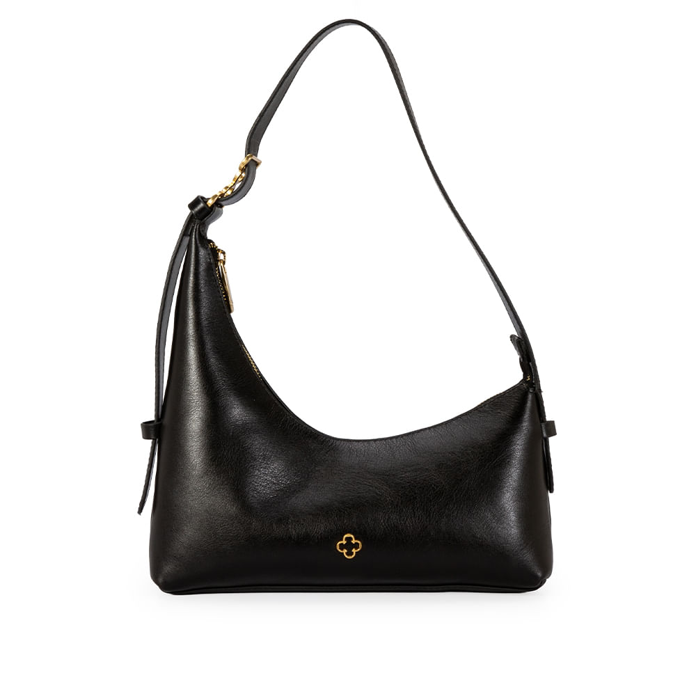 Bolsa Couro Preta Shoulder