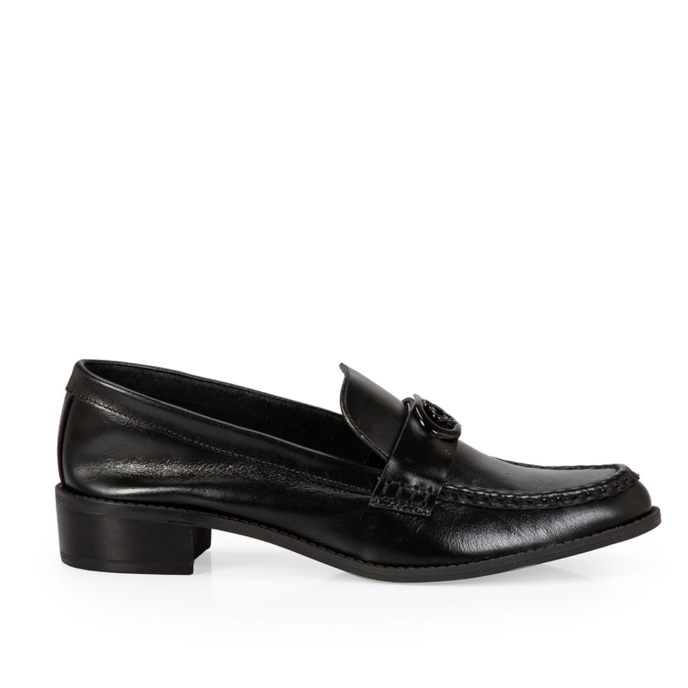 Loafer Mocassim Couro Preto