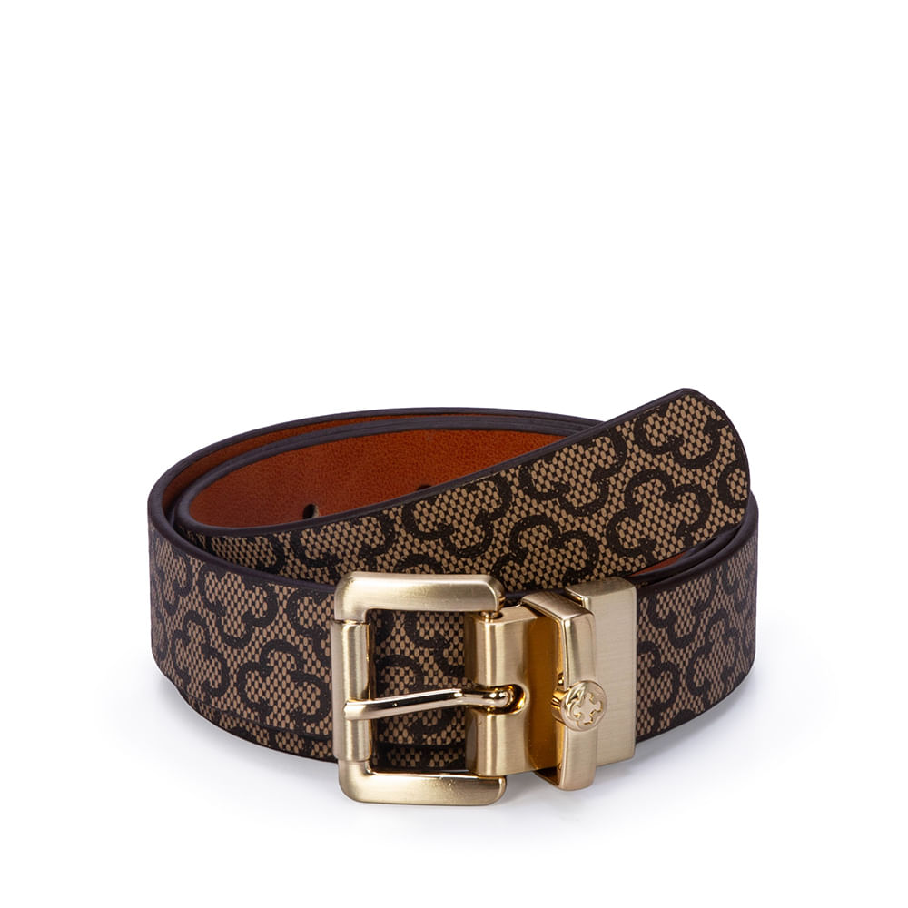 Cinto Feminino Monograma Caramelo