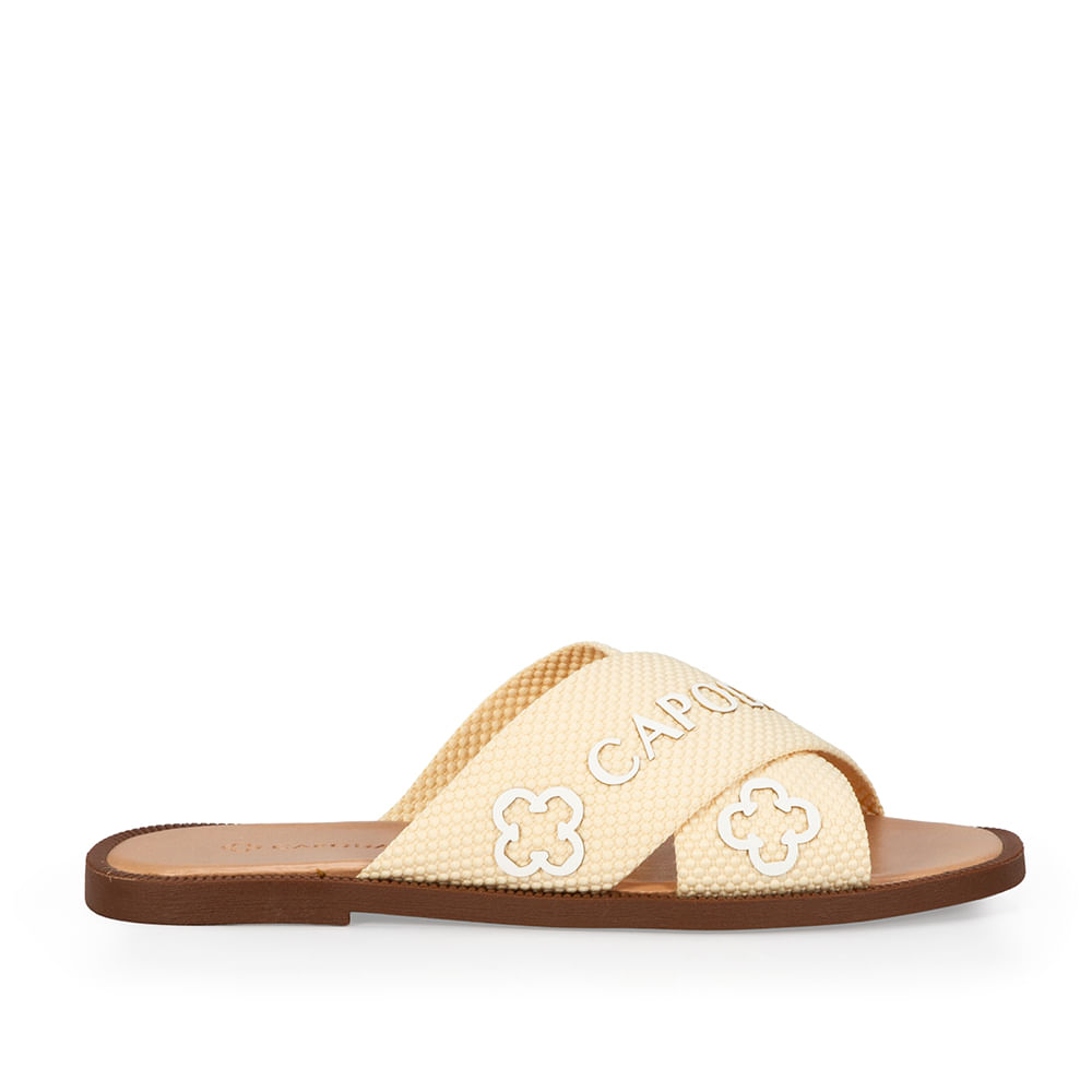 Chinelo Rasteiro Gorgurão Amarelo Camomila