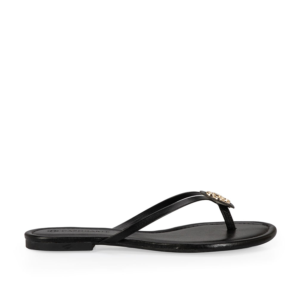 Chinelo Rasteiro Preto